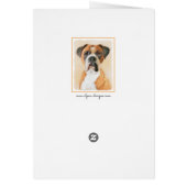 Boxer Dog Malerei unzugeschnittene ursprüngliche T (Hinten)