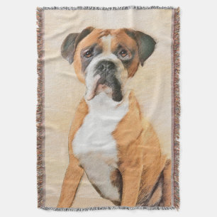 Boxer Dog Malerei unzugeschnittene ursprüngliche T Decke