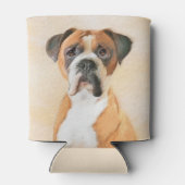 Boxer Dog Malerei unzugeschnittene ursprüngliche T Dosenkühler (Rückseite)