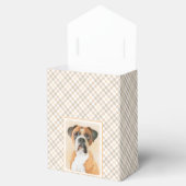 Boxer Dog Malerei unzugeschnittene ursprüngliche T Geschenkschachtel (Geöffnet)