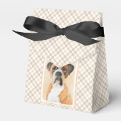 Boxer Dog Malerei unzugeschnittene ursprüngliche T Geschenkschachtel (Vorderseite)