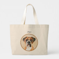 Boxer Dog Malerei unzugeschnittene ursprüngliche T