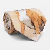 Boxer Dog Malerei unzugeschnittene ursprüngliche T Krawatte (Gerollt)