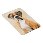 Boxer Dog Malerei unzugeschnittene ursprüngliche T Magnet (Rechte Seite)