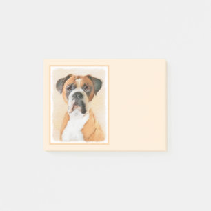 Boxer Dog Malerei unzugeschnittene ursprüngliche T Post-it Klebezettel