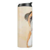 Boxer Dog Malerei unzugeschnittene ursprüngliche T Thermosbecher (Nach links gedreht)