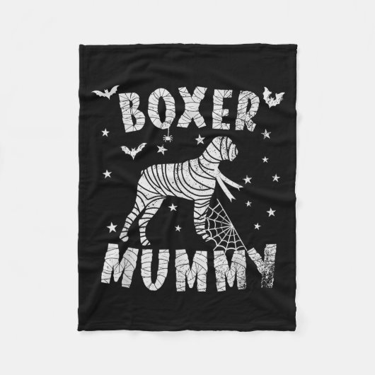 Boxer Dog Mama - Halloween Fleecedecke (Vorderseite)