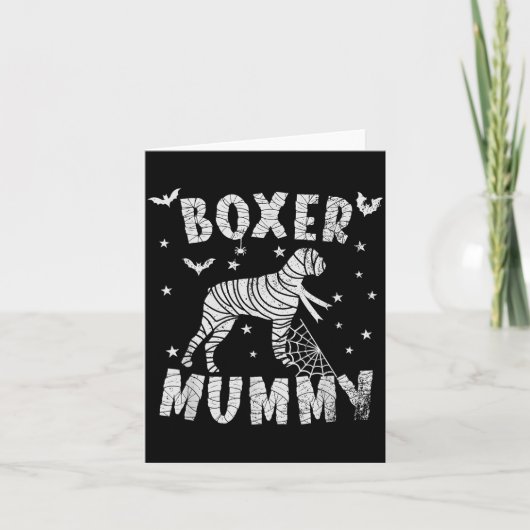 Boxer Dog Mama - Halloween Karte (Vorderseite)