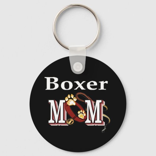Boxer Dog MAMA Schlüsselanhänger (Vorderseite)
