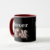 Boxer Dog MAMA Tasse (Vorderseite Links)
