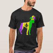 Boxer Dog Mardi Gras Carnivals Funny Puppy Jester T-Shirt (Vorderseite)