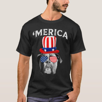 Boxer Dog Merica Pride 4. Juli T-Shirt