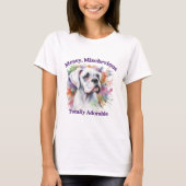Boxer Dog Messy Mischievous Totally Adorable T-Shirt (Vorderseite)