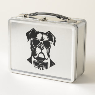 Boxer Dog Metall Brotdose