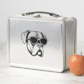 Boxer Dog Metall Brotdose (Beispiel)