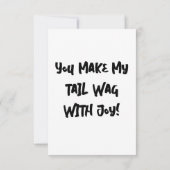 Boxer Dog mit Herzblasen Dankeskarte (Rückseite)