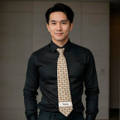 Boxer Dog Monogramm Krawatte