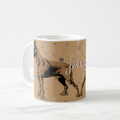 Boxer Dog Mug – Modern Geometric Boxer Illustratio Kaffeetasse (Vorderseite Links)