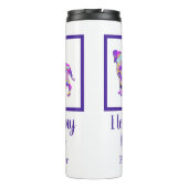 Boxer Dog Niedliche Silhouette PPY&B Thermosbecher (Rückseite)