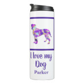 Boxer Dog Niedliche Silhouette PPY&B Thermosbecher (Nach rechts gedreht)