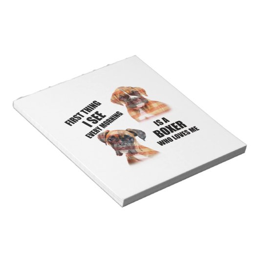 Boxer Dog Notizblock (angewinkelt)