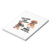 Boxer Dog Notizblock (Rotiert)