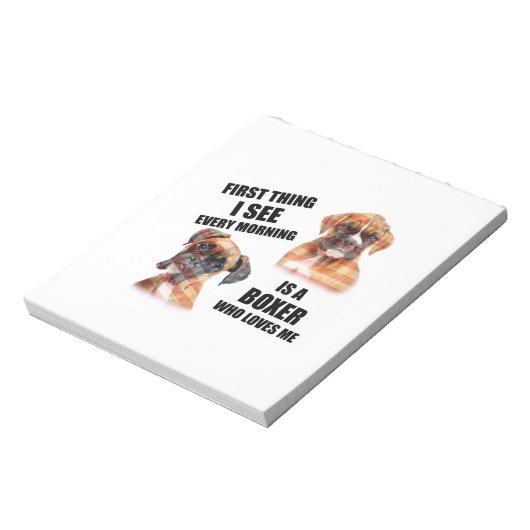 Boxer Dog Notizblock (Rotiert)