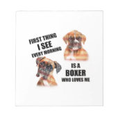 Boxer Dog Notizblock (Vorderseite)