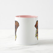 Boxer Dog Oaster Tasse (Zentrum)