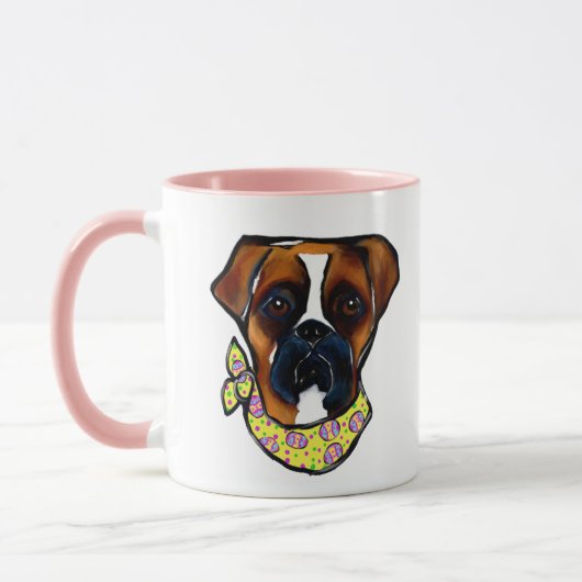 Boxer Dog Oaster Tasse (Links)
