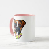 Boxer Dog Oaster Tasse (Vorderseite Links)