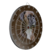 Boxer Dog Ölgemälde Porträt Dartscheibe (Vorderseite Links)