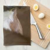 Boxer Dog Ölgemälde Porträt Küchentuch (Viertel Falte)