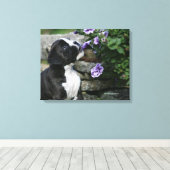 Boxer Dog Panting Leinwanddruck (Insitu (Holzboden))