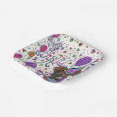 Boxer Dog Pappteller (Gewinkelt)