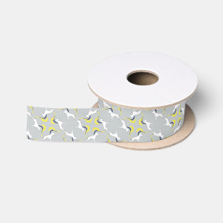 Boxer dog Pattern Satinband