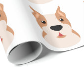 BOXER DOG PATTERN Wrapping Paper Geschenkpapier (Rolleneckpunkt)