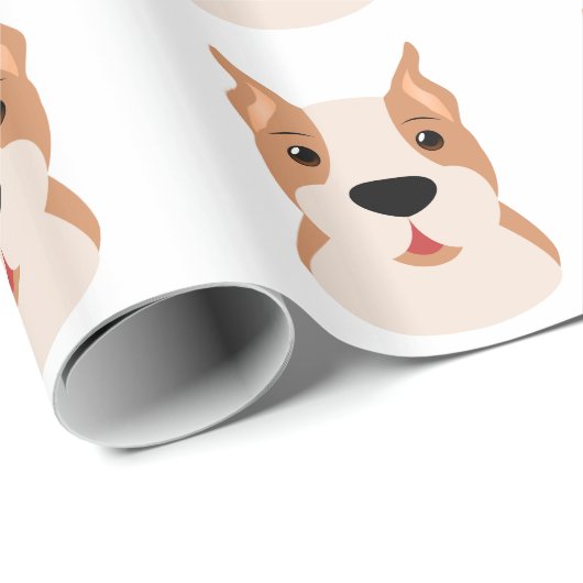 BOXER DOG PATTERN Wrapping Paper Geschenkpapier (Rolleneckpunkt)