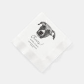 Boxer Dog Personalisiert Cheers Napkins Serviette (Ecke)