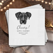 Boxer Dog Personalisiert Cheers Napkins Serviette