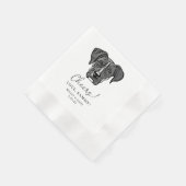 Boxer Dog Personalisiert Cheers Napkins Serviette (Ecke)