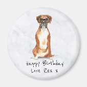 Boxer Dog Personalisiert Magnet (Vorne)