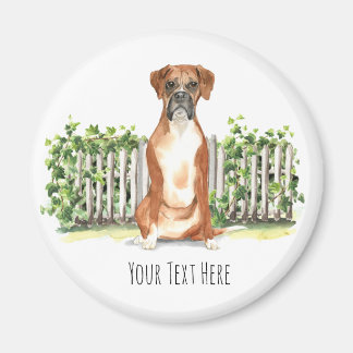Boxer Dog Personalisiert Magnet