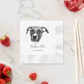 Boxer Dog Personalisiert trinken Serviette (Beispiel)