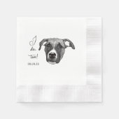 Boxer Dog Personalisiert tue ich auch Serviette (Vorderseite)