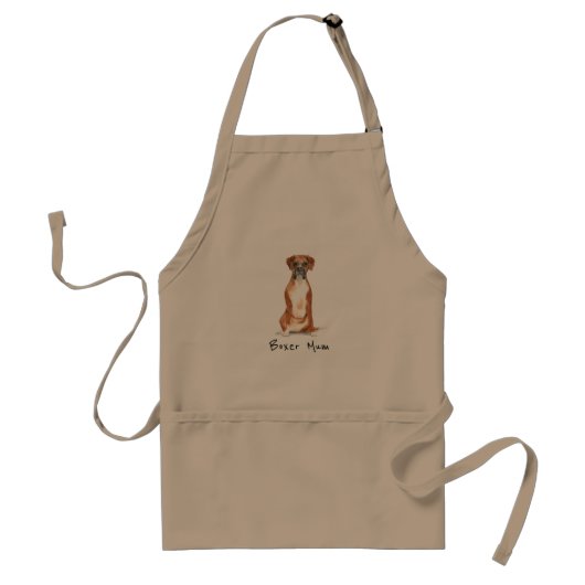 Boxer Dog Personalisierte Schürze (Vorne)