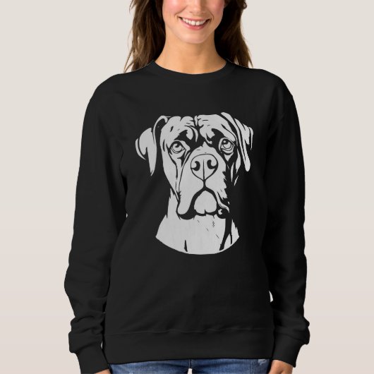Boxer Dog Pet Breed Boxer Dog Sweatshirt (Vorderseite)