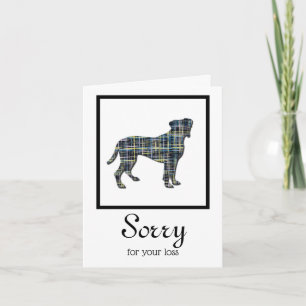 Boxer Dog Pet Sympathy Card Karte