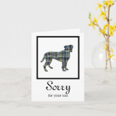 Boxer Dog Pet Sympathy Card Karte (Gelbe Blume)
