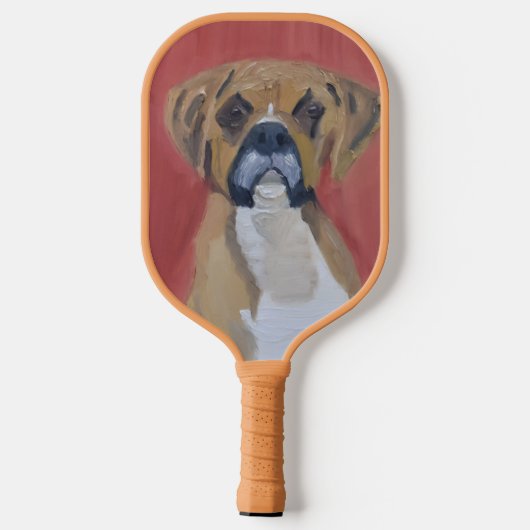 Boxer Dog Pickleball Schläger (Rückseite)